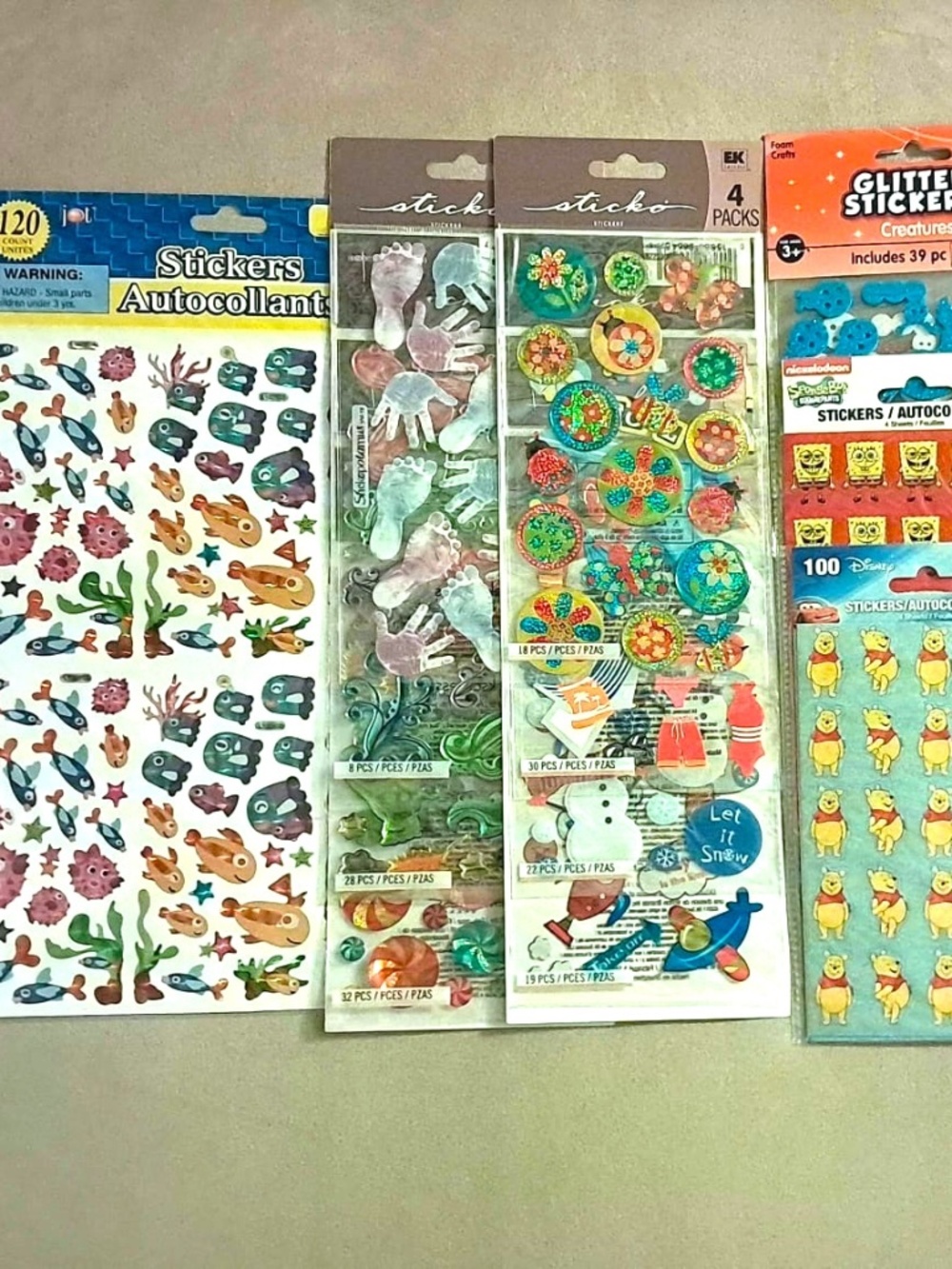 6 Sets of Stickers